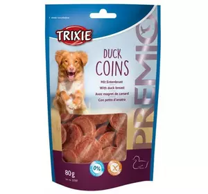 Trixie TX-31587 Premio Duck Coins 80 гр - ласощі з качкою для собак