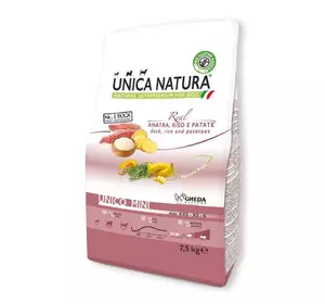 Сухий корм для собак Геда Gheda Unica Natura Unico Maxi корм для великих порід собак (качка, рис, картопля), 7.5 кг Сухий корм для собак Геда Gheda Unica Natura Unico Maxi корм для великих порід собак (качка, рис, картопля), 7.5 кг