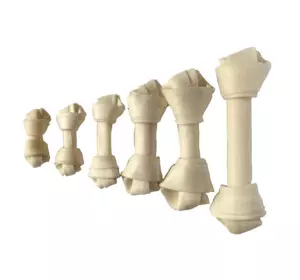 Ласощі Lucky Star кістка вузлик з білої сиром'ятої шкіри №5 шт по 22 см упаковка 500 г / R001-8 Ласощі Lucky Star кістка вузлик з білої сиром'ятої шкіри №5 шт по 22 см упаковка 500 г / R001-8