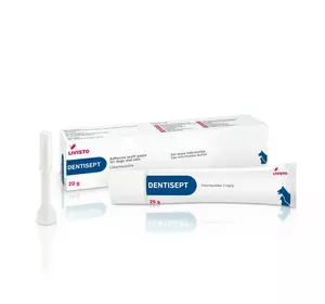 Dentisept (Дентісепт) 20 г зубна паста для собак і кішок Livisto (термін до 01.2027 р) Dentisept (Дентісепт) 20 г зубна паста для собак і кішок Livisto (термін до 01.2027 р)