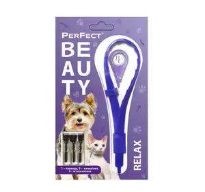 Нашийник PerFect Beauty Relax з фітотерапією для котів і дрібних порід собак (лаванда, валеріана, м’ята котяча), Ветсинтез Нашийник PerFect Beauty Relax з фітотерапією для котів і дрібних порід собак (лаванда, валеріана, м’ята котяча), Ветсинтез