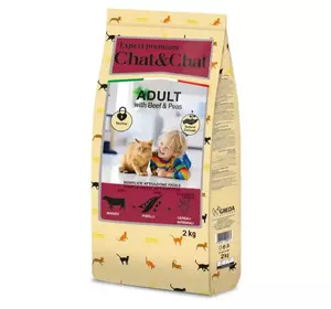 Сухий корм для котів Геда Gheda Chat&Chat Expert корм для кішок старше 1 року з яловичиною та горохом, 2 кг Сухий корм для котів Геда Gheda Chat&Chat Expert корм для кішок старше 1 року з яловичиною та горохом, 2 кг