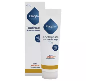 Зубна паста Toothpaste для собак та котів 70 г, Plaqtiv+ Зубна паста Toothpaste для собак та котів 70 г, Plaqtiv+