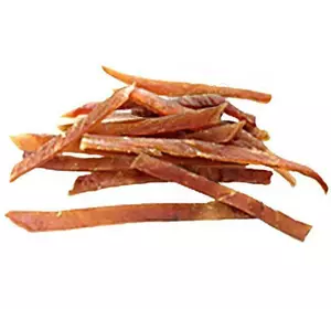 Ласощі для собак м'які смужки вяленого курячого філе 100 г Ласощі для собак м'які смужки вяленого курячого філе 100 г