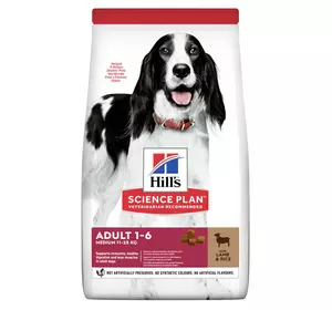 Сухий корм для середніх собак Хіллс Hills SP Adult Medium з ягням і рисом 14 кг Сухий корм для середніх собак Хіллс Hills SP Adult Medium з ягням і рисом 14 кг