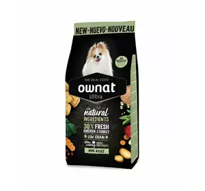 Сухий корм для дорослих собак Овнат Ownat Ultra Міні малих порід, 3 кг Сухий корм для дорослих собак Овнат Ownat Ultra Міні малих порід, 3 кг