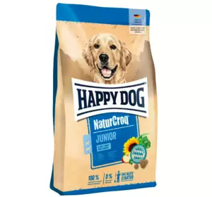Сухий корм Happy Dog NaturCroq Junior для молодих собак середніх і великих порід віком від 7 місяців, 15 кг Сухий корм Happy Dog NaturCroq Junior для молодих собак середніх і великих порід віком від 7 місяців, 15 кг