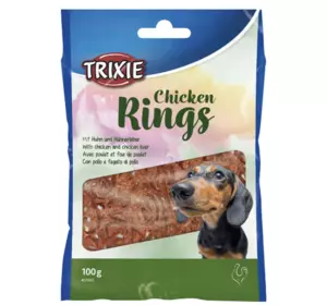 Ласощі для собак Trixie (TX-31665) Chicken Rings кільця для собак з куркою 100 г Ласощі для собак Trixie (TX-31665) Chicken Rings кільця для собак з куркою 100 г