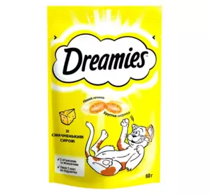 Ласощі для котів Dreamies зі смачненьким сиром, 60 г Ласощі для котів Dreamies зі смачненьким сиром, 60 г