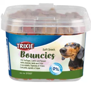 М'які ласощі для дрібних собак Trixie (TX-31507) Soft Snack Bouncies з ягням, птицею та шлунком 140 г М'які ласощі для дрібних собак Trixie (TX-31507) Soft Snack Bouncies з ягням, птицею та шлунком 140 г