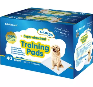 Пелюшки для собак All Absorb Regular поглинаючі 71 х 86 см, 40 шт Пелюшки для собак All Absorb Regular поглинаючі 71 х 86 см, 40 шт