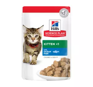 Вологий корм для кошенят і кішок Хіллс Hill’s SP Kitten у період вагітності та лактації з океанічною рибою, 85 г термін до 09.25 Вологий корм для кошенят і кішок Хіллс Hill’s SP Kitten у період вагітності та лактації з океанічною рибою, 85 г термін до 09.25