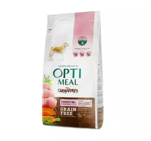 Беззерновий сухий корм Optimeal з індичкою та овочами для дорослих собак усіх порід 10 кг