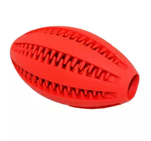 Іграшка гумова масажний М'яч регбі 11см ER003 ZooMax (бірюзовий)