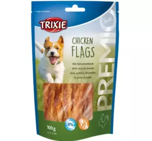 Ласощі для собак Trixie (TX-31539) PREMIO Chicken Flag рулети для собак з курячою грудинкою 100 г Ласощі для собак Trixie (TX-31539) PREMIO Chicken Flag рулети для собак з курячою грудинкою 100 г