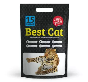 Силикагелевий наповнювач Best Cat White 15 літрів Силикагелевий наповнювач Best Cat White 15 літрів