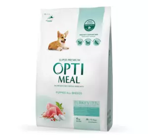 Сухий корм для цуценят усіх порід Оптиміл Optimeal з індичкою, 4 кг Сухий корм для цуценят усіх порід Оптиміл Optimeal з індичкою, 4 кг