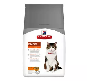 Hills Science Plan Feline Adult Hairball Control Chicken Сухий корм для кішок з куркою / 1,5 кг Hills Science Plan Feline Adult Hairball Control Chicken Сухий корм для кішок з куркою / 1,5 кг