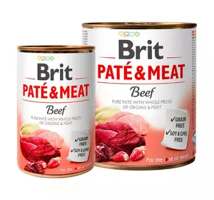 Brit Pete & Meat Beef Консерви для собак з яловичиною / 400 гр Brit Pete & Meat Beef Консерви для собак з яловичиною / 400 гр