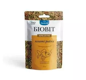 Корм для риб Біовіт "Золоті рибки" гранульований плаваючий корм 10 г, Природа Корм для риб Біовіт "Золоті рибки" гранульований плаваючий корм 10 г, Природа