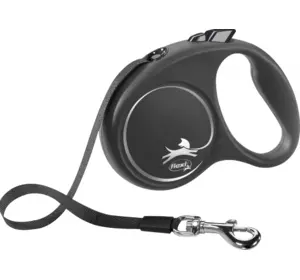 Flexi Black Design S поводок-рулетка (5м, до 15кг, стрічка) Flexi Black Design S поводок-рулетка (5м, до 15кг, стрічка)