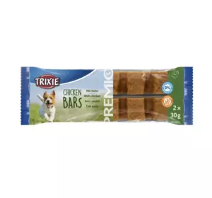 Ласощі для собак Trixie CHICKEN BARS батончик з куркою (2 шт по 30 г) Ласощі для собак Trixie CHICKEN BARS батончик з куркою (2 шт по 30 г)