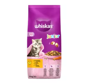 Сухий корм Whiskas (Віскас) Junior подушечки з кремовою начинкою для кошенят з куркою, 14 кг Сухий корм Whiskas (Віскас) Junior подушечки з кремовою начинкою для кошенят з куркою, 14 кг