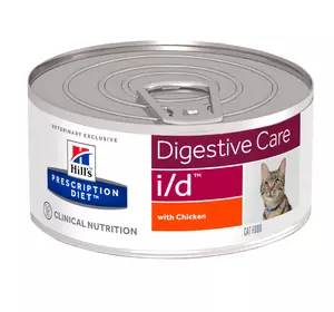HILL'S PRESCRIPTION DIET i/d Вологий Корм для котів з куркою Захв. ШКТ, панкреатит 156 г. HILL'S PRESCRIPTION DIET i/d Вологий Корм для котів з куркою Захв. ШКТ, панкреатит 156 г.