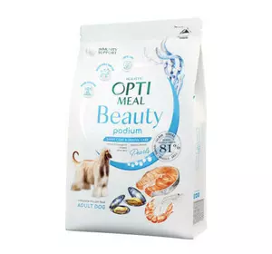 Сухий корм Optimeal з морепродуктами для догляду за шерстю і зубами в дорослих собак усіх порід 10 кг