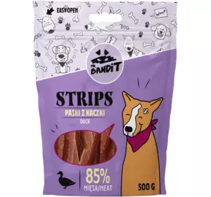 Ласощі для собак Містер Бандіт Mr.Bandit стріпси з качки для собак, 80 г Ласощі для собак Містер Бандіт Mr.Bandit стріпси з качки для собак, 80 г