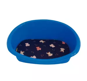 Пластиковий лежак Lettino для собак та кішок з подушкою, розмір 46 x 35 х 18 см Пластиковий лежак Lettino для собак та кішок з подушкою, розмір 46 x 35 х 18 см
