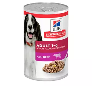 Hill's SCIENCE PLAN Adult Вологий Корм для собак з яловичиною - 370 г