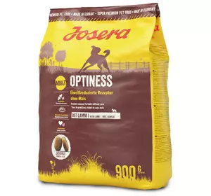 Сухий корм Josera Optiness (Йозера Оптінес) у великих гранулах зі зниженим рівнем білка, 900 г