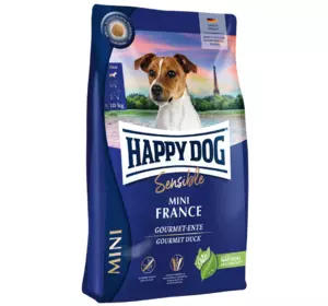 Сухий корм Happy Dog Sens Mini France для собак малих порід з качкою та картоплею (беззерновою), 4 кг Сухий корм Happy Dog Sens Mini France для собак малих порід з качкою та картоплею (беззерновою), 4 кг
