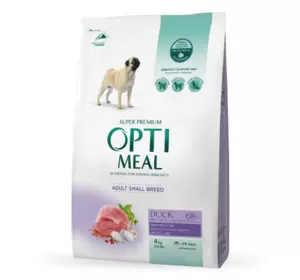 Сухий корм ​​Optimeal для собак малих порід качка 4 кг