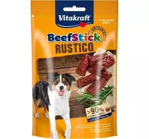 Маленькі м'ясні палички для собак Вітакрафт Vitakraft Beef Stick Rustico ласощі з яловичиною, 55 г Маленькі м'ясні палички для собак Вітакрафт Vitakraft Beef Stick Rustico ласощі з яловичиною, 55 г
