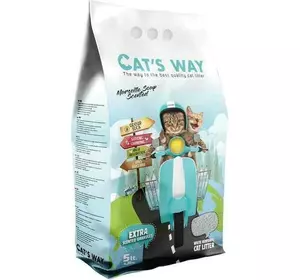 Наповнювач для котячого туалету Cat's Way Marseille Soap бентонітовий 5 л Бірюзовий Наповнювач для котячого туалету Cat's Way Marseille Soap бентонітовий 5 л Бірюзовий