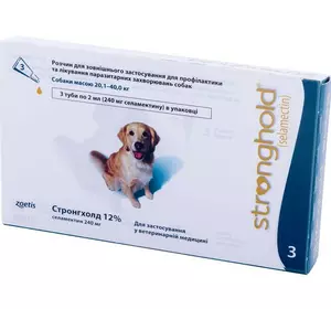 Краплі стронгхолд 240 для собак масою 20-40 кг 2 мл ZOETIS (1 пипетка) Краплі стронгхолд 240 для собак масою 20-40 кг 2 мл ZOETIS (1 пипетка)
