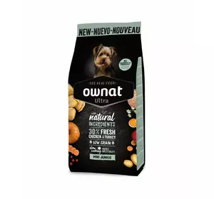 Сухий корм для цуценят Овнат Ownat Ultra Міні малих порід, 3 кг Сухий корм для цуценят Овнат Ownat Ultra Міні малих порід, 3 кг