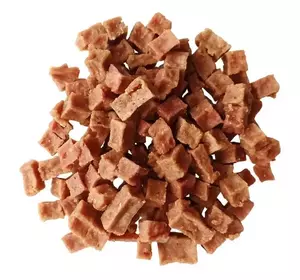 Ласощі для собак кубики з філе курки 500 г Ласощі для собак кубики з філе курки 500 г