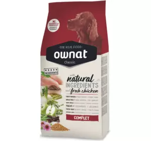 Сухий корм Овнат Ownat Classic Complete (Dog) для дорослих собак з куркою 4 кг Сухий корм Овнат Ownat Classic Complete (Dog) для дорослих собак з куркою 4 кг