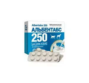 Альбентабс 250 (№30 таблетки) з ароматом топленого молока