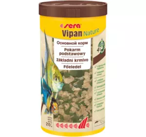 Корм Sera Vipan Nature (Сера Віпан) для акваріумних риб усіх видів 1000 мл (210 г) Корм Sera Vipan Nature (Сера Віпан) для акваріумних риб усіх видів 1000 мл (210 г)