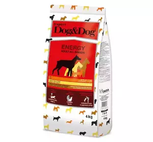 Сухий корм для дорослих собак Геда Gheda Dog&Dog Expert Energy корм для енергійних собак з куркою, 4 кг Сухий корм для дорослих собак Геда Gheda Dog&Dog Expert Energy корм для енергійних собак з куркою, 4 кг