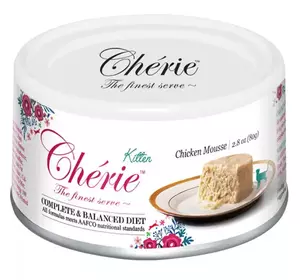 Вологий корм Cherie Kitten Complete and Balanced Chicken мус із куркою для кошенят 80 г Вологий корм Cherie Kitten Complete and Balanced Chicken мус із куркою для кошенят 80 г