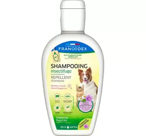 Інсектицидний Шампунь репелент Francodex (Франкодекс) Monoi Fragrance від бліх і кліщів для котів і собак з гераніолом, 250 мл Інсектицидний Шампунь репелент Francodex (Франкодекс) Monoi Fragrance від бліх і кліщів для котів і собак з гераніолом, 250 мл