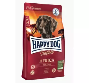 Happy Dog Sensible Africa беззерновой гіпоалергенний корм для собак з м'ясом страуса і картоплею, 4 кг