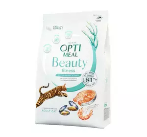 Сухий корм Optimeal з морепродуктами для підтримки загального фізичного стану у кастрованих котів, 4 кг Сухий корм Optimeal з морепродуктами для підтримки загального фізичного стану у кастрованих котів, 4 кг