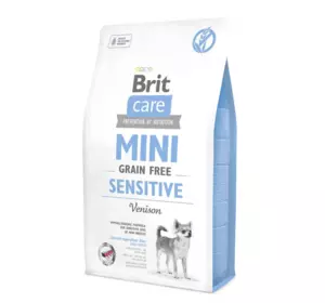 Сухий корм Бріт Brit Care Mini Grain Sensitive Venison для собак міні порід з чутливим травленням з олениною, 400 г Сухий корм Бріт Brit Care Mini Grain Sensitive Venison для собак міні порід з чутливим травленням з олениною, 400 г