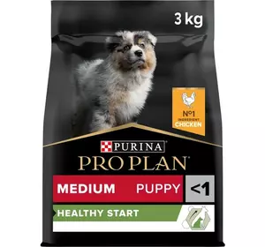 Сухий корм Pro Plan Medium Puppy Healthy Start для цуценят середніх порід з куркою 3 кг Сухий корм Pro Plan Medium Puppy Healthy Start для цуценят середніх порід з куркою 3 кг